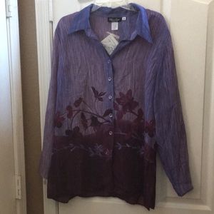 FINAL MARKDOWN Ladies’ Odds ‘n Evens Sheer Blouse (18) NWT